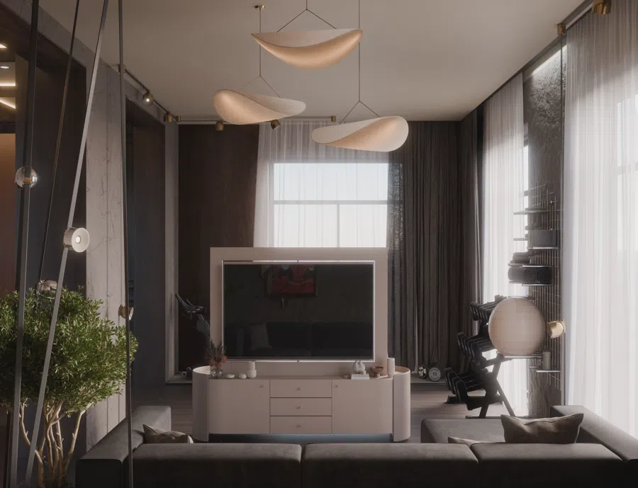 Интерьерная визуализация — рендер, автор Михаил Изотов, перенесён из 3ds Max в Blender Cycles с помощью NodeFlow Platform
