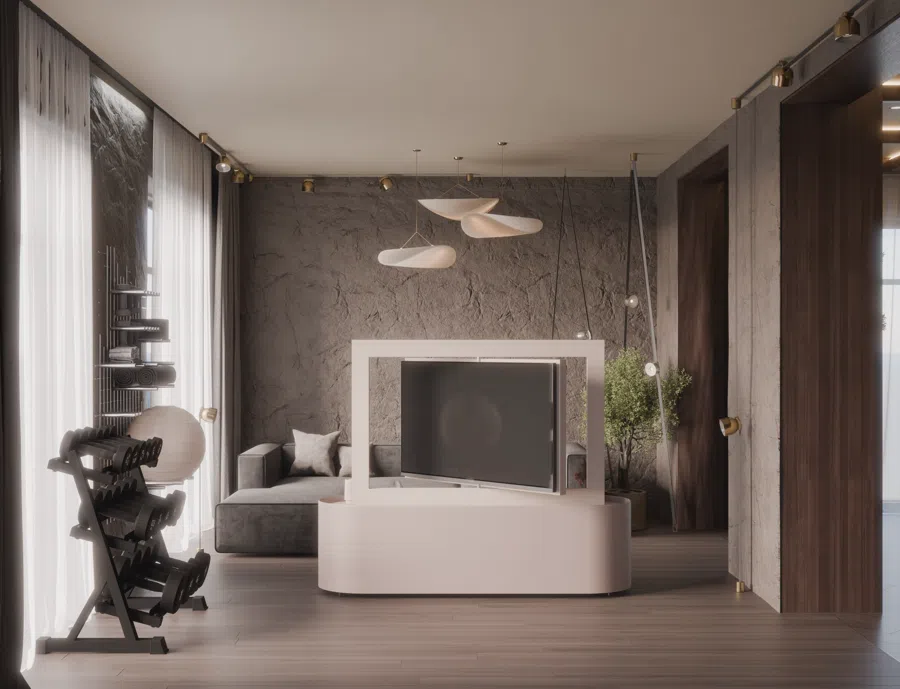 Интерьерная визуализация — рендер, автор Михаил Изотов, перенесён из 3ds Max в Blender Cycles с помощью NodeFlow Platform