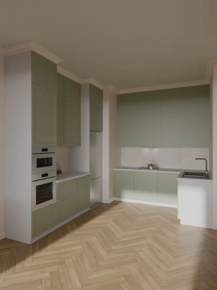 Интерьерная визуализация — рендер, автор Владислав, перенесён из 3ds Max в Blender Cycles с помощью NodeFlow Platform