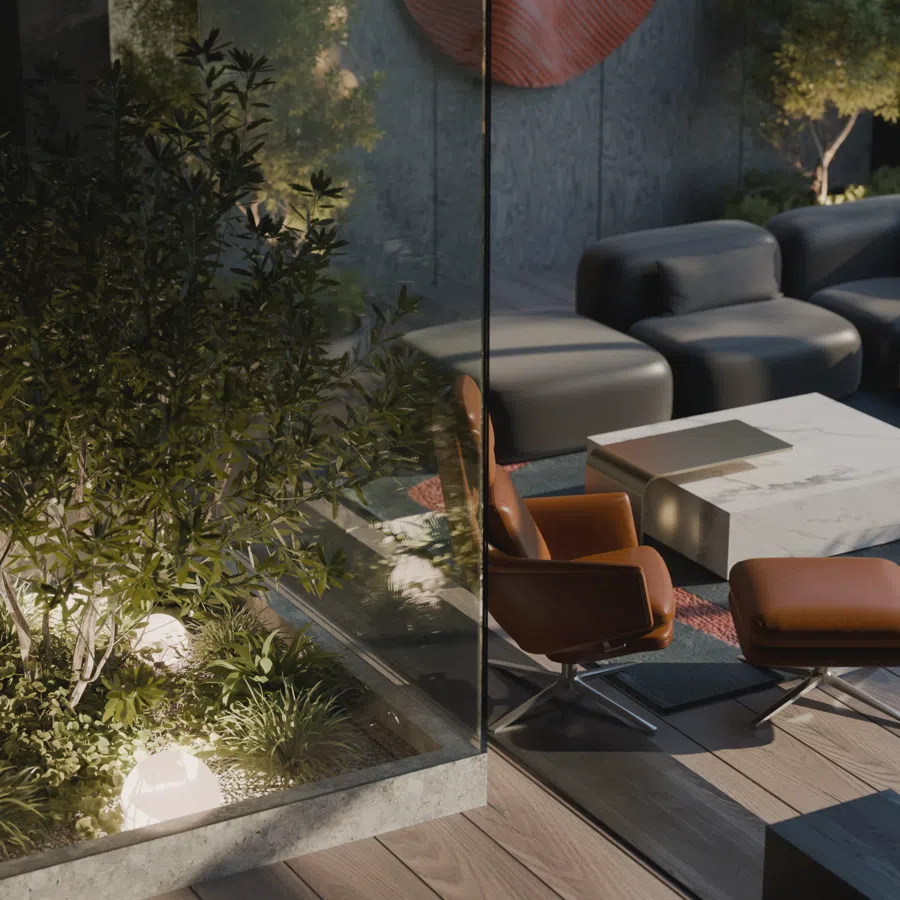 Интерьерная визуализация — рендер, автор Михаил Изотов, перенесён из 3ds Max в Blender Cycles с помощью NodeFlow Platform