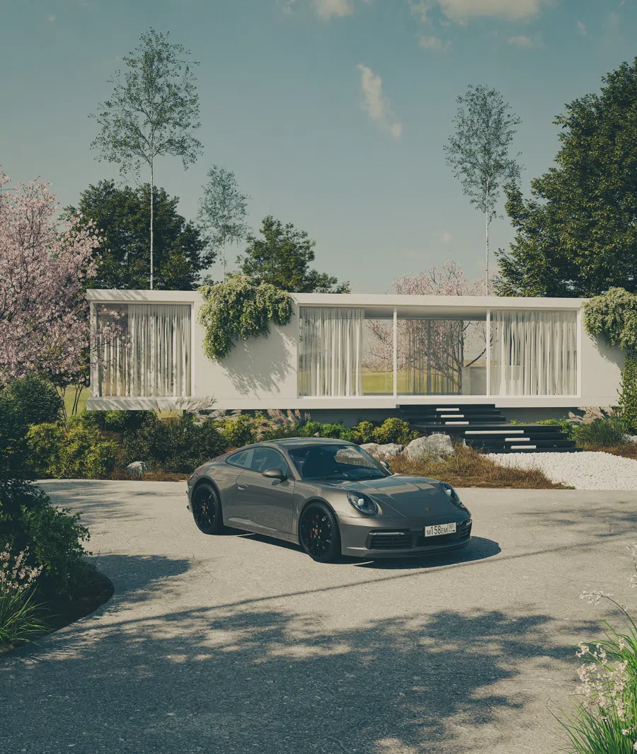 Интерьерная визуализация — рендер, автор Михаил Изотов, перенесён из 3ds Max в Blender Cycles с помощью NodeFlow Platform